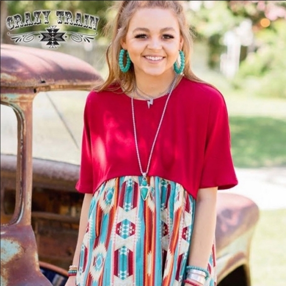 Crazy Train Aztec Top - Picture 2 of 4